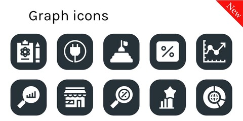 graph icon set