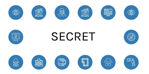 secret icon set