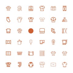 Editable 36 cotton icons for web and mobile