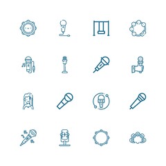 Editable 16 sing icons for web and mobile