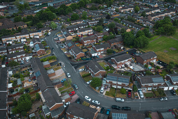 Naklejka premium Aerial View over Residential Area in UK