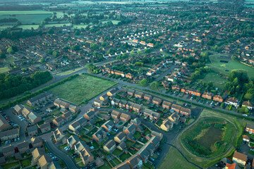 Fototapeta na wymiar Scenic Residential Area in United Kingdom