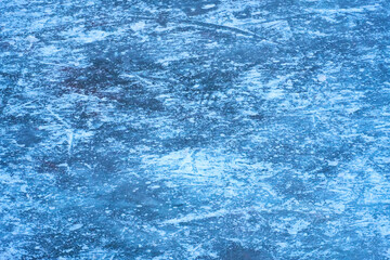 Ice Background on a Lake in Winter with Snow