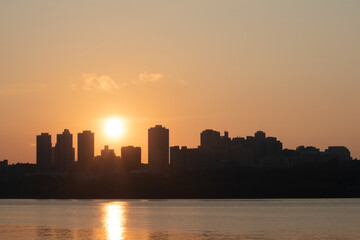 Fototapeta premium new york washington bridge view pano