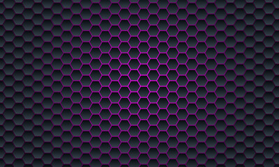 abstract hexagonal honeycomb dark black purple background with luxury style. Modern, minimalist, suitable for wallpapers, banners, backgrounds, cards, book illustrations, landing pages, etc.