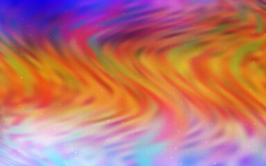Light Multicolor vector layout with cosmic stars. Space stars on blurred abstract background with gradient. Pattern for astronomy websites.
