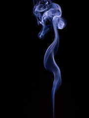 Artistic smoke in the dark