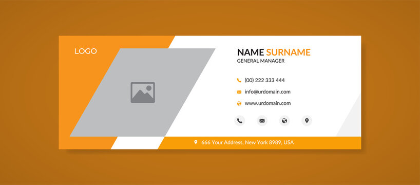 modern business email signature template