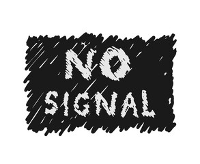 Creative design of no signal message