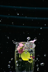 Beautiful closeup photograph of water splash.