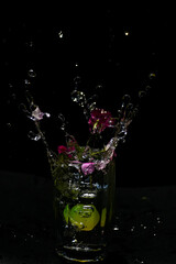 Beautiful closeup photograph of water splash.