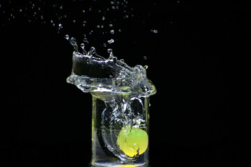 Beautiful closeup photograph of water splash.