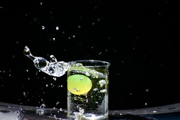 Beautiful closeup photograph of water splash.
