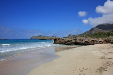 Blue lagoon falassarna beach crete island summer 2020 covid-19 holydays modern high quality prints