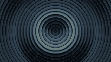 Dark rings 3D render illustration