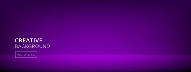 Obraz premium Modern abstract gradient dark purple room banner background