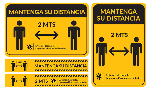 mantenga su distancia, covid 19, se&ntilde;aletica, signage, social distance, advertencia, letrero, s&iacute;mbolo, coronavirus, covid, distancia, distanciamiento social