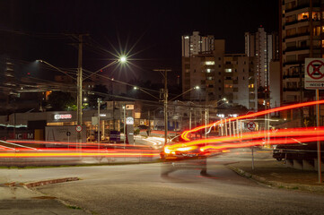 night traffic in São Paulo