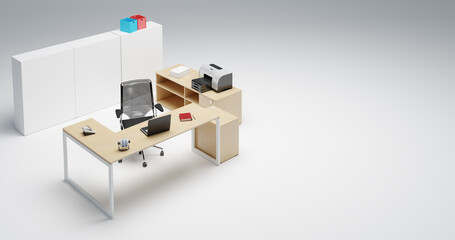 office desk and chair