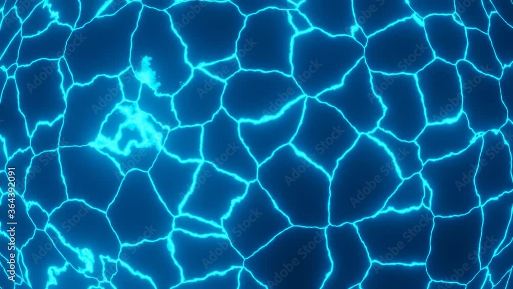 Aufkleber hd video seamless loop animation of a plasma blue color wireframe energy field moving around the fra