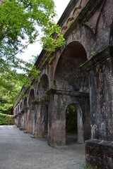 The canel bridge, Suirokaku, in Kyoto, Japan