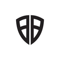 BB letter initial logo design template
