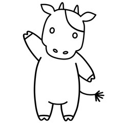 牛 うし 丑 アイコン