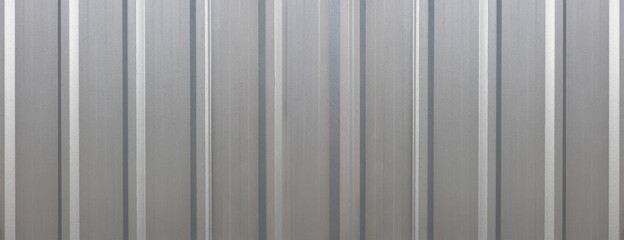 Fototapeta premium Panoramic background texture of galvanized steel plate wall for modern graphic design usage purpose 