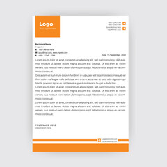 Corporate business company letter design.
