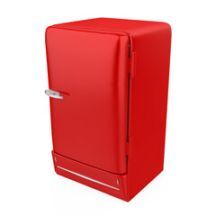 Retro Refrigerator Isolated