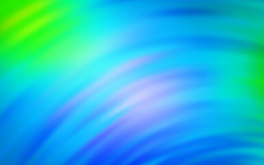 Light Blue, Green vector pattern with bent lines. A completely new colorful illustration in simple style. Brand new design for your ads, poster, banner.