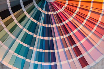 Choice colorful paper spectrumfor design. colour palette for patern