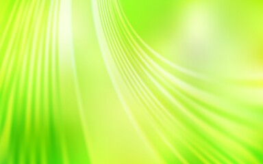 Light Green, Yellow vector background with wry lines. An elegant bright illustration with gradient. A completely new design for your business.