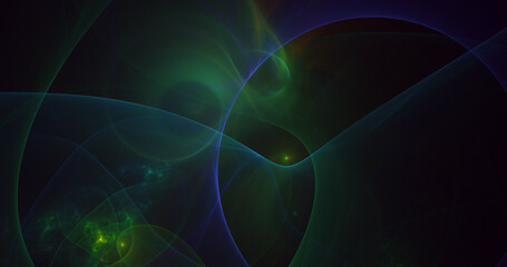 3D rendering abstract multicolor fractal light background