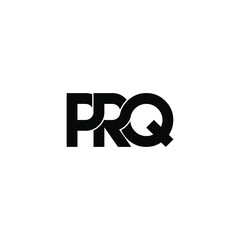 prq letter original monogram logo design