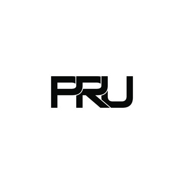 pru letter original monogram logo design