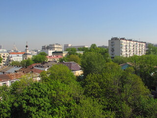 Fototapeta na wymiar Russia, Moscow City, Center, View from the Roof (9)