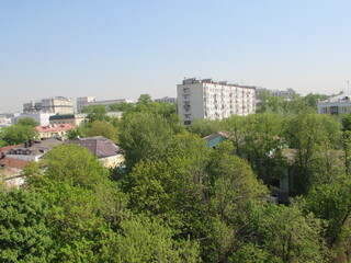 Fototapeta na wymiar Russia, Moscow City, Center, View from the Roof (8)