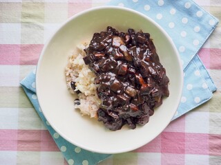 한국의 음식 짜장밥
