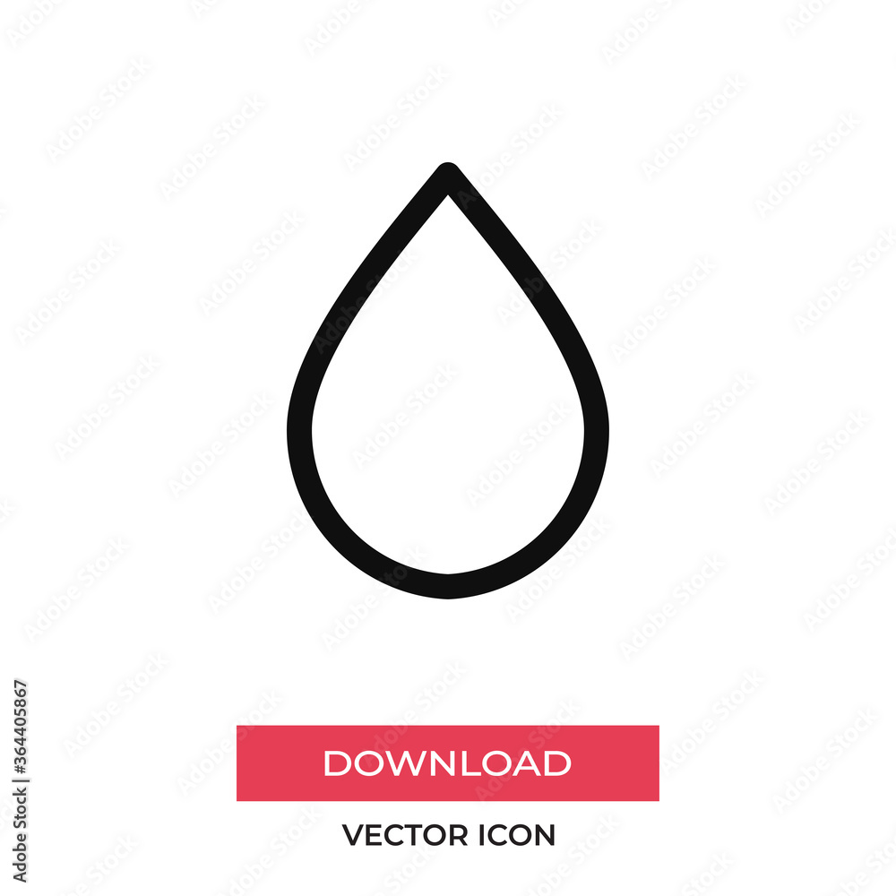 Poster drop icon vector. water sign