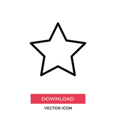 Obraz premium Star icon vector. Favorite sign