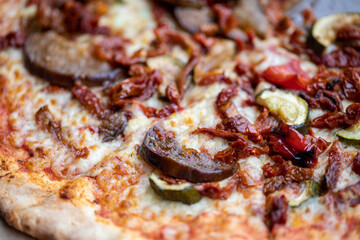 Homemade Pizza. A wonderful mix of flavors and colors.