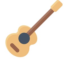 birthday or new born baby related guitar for music vectors in flat style,