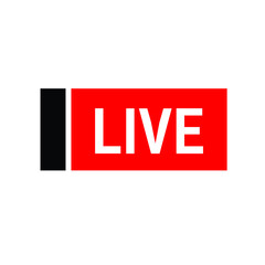 Breaking News Live Tv Label Logo Vector Template Design 
