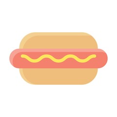 birthday or new born baby related spicy hot dog burger vectors in flat style,