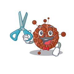 Neisseria talented barber cartoon character design working in the barbershop