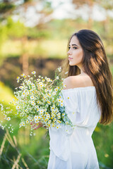 Naklejka premium beautiful young girl