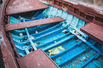 Fototapeta na wymiar Abandoned boat