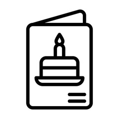 birthday or new born baby related birthday cake in menu card with candle and plate vectors in lineal style,