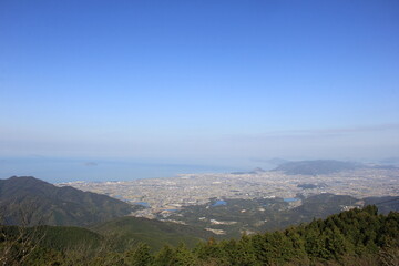 香川県観音寺市の俯瞰